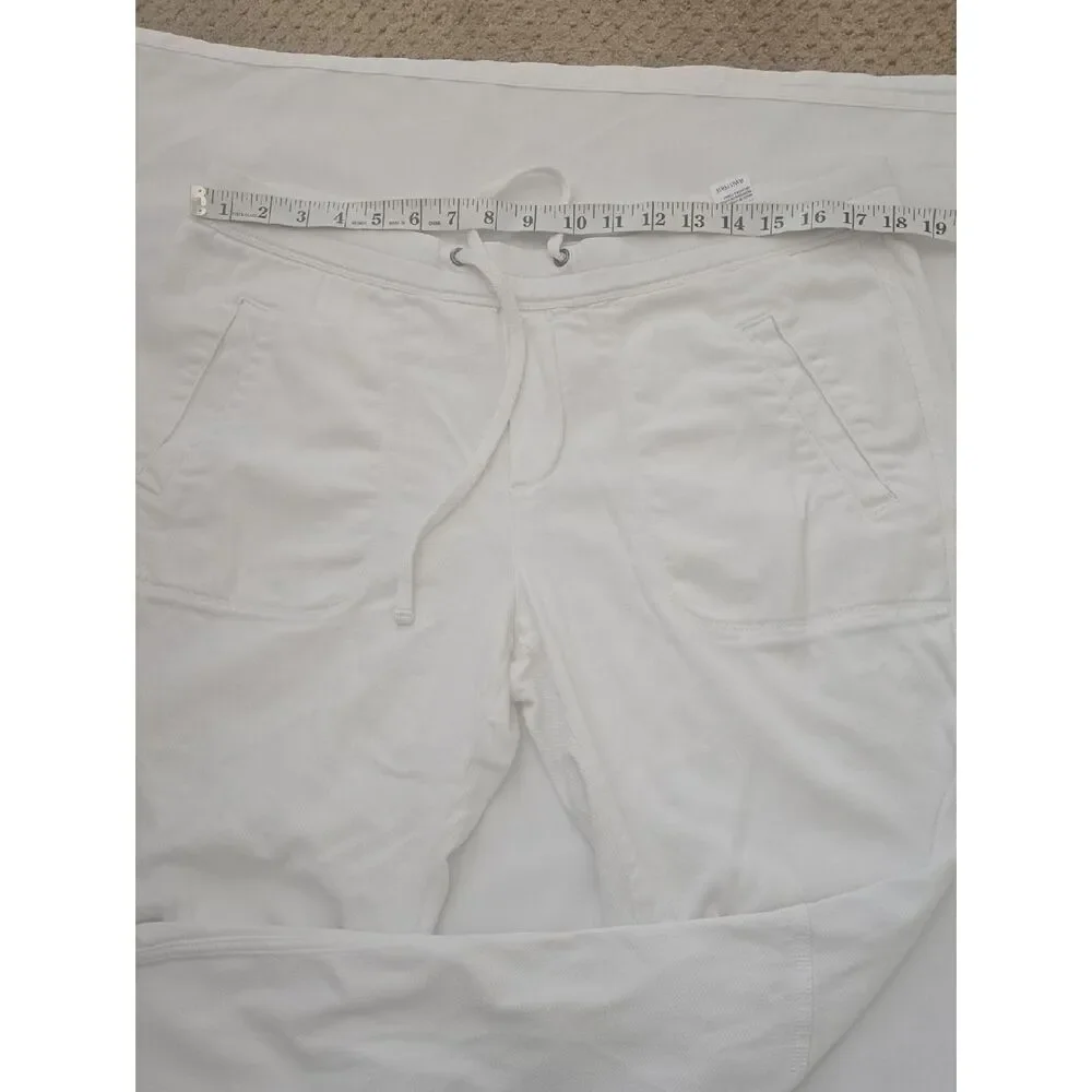 James Perse White Elastic Waist Lounge Pants‎ 4 XL
